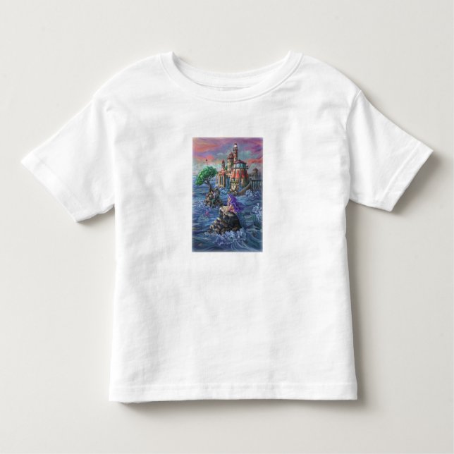 Schloss Mermaid Kleinkind T-shirt (Vorderseite)