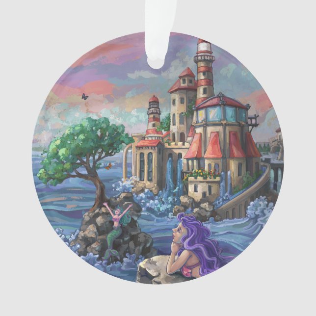 Schloss Mermaid Ornament (Vorderseite)
