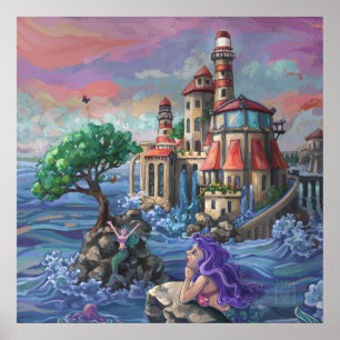 Schloss Mermaid Poster