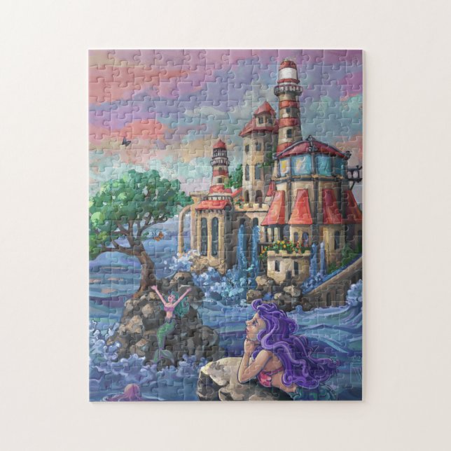 Schloss Mermaid Puzzle (Vertikal)