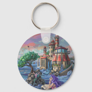 Schloss Mermaid Schlüsselanhänger