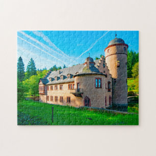 Schloss Mespelbrunn Bayern Deutschland. Puzzle