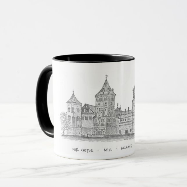 Schloss Mir, Belarus Tasse (Vorderseite Links)
