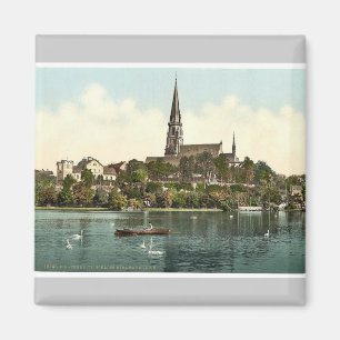 Schloss Miramer und See, Chemnitz, Sachsen, Deutsc Magnet
