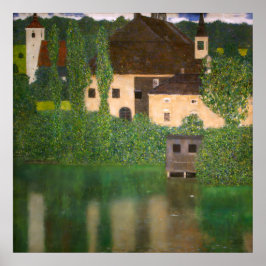 "Schloss mit einem Wassergraben" Wasserschloss vo Poster