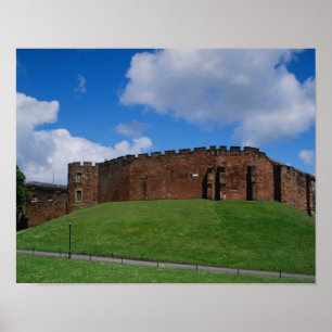 Schloss mit Halbmondturm, Chester, Poster