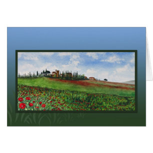 Schloss mit Mohnblumen