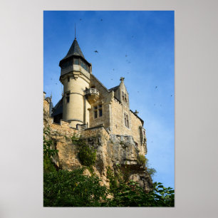 Schloss Montfort, Dordogne, Frankreich Poster