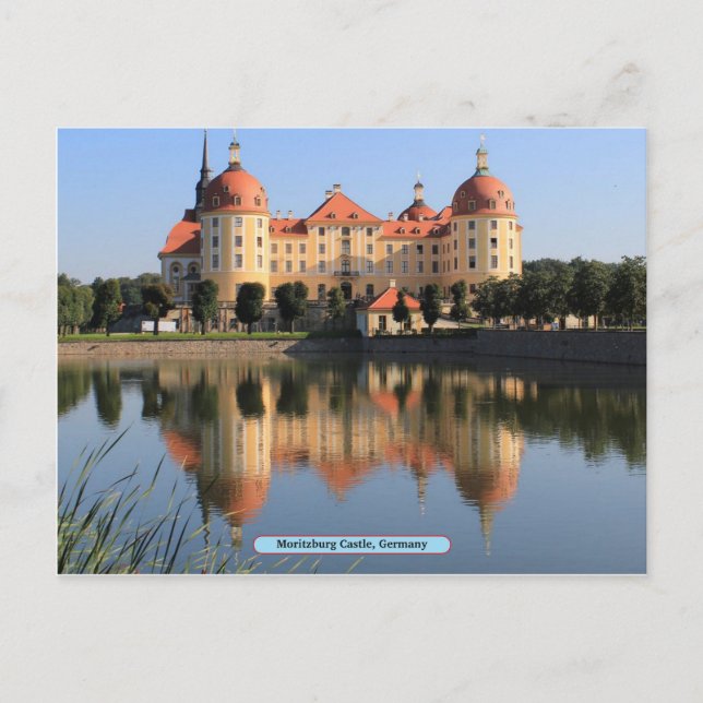 Schloss Moritzburg, Deutschland Postkarte (Vorderseite)