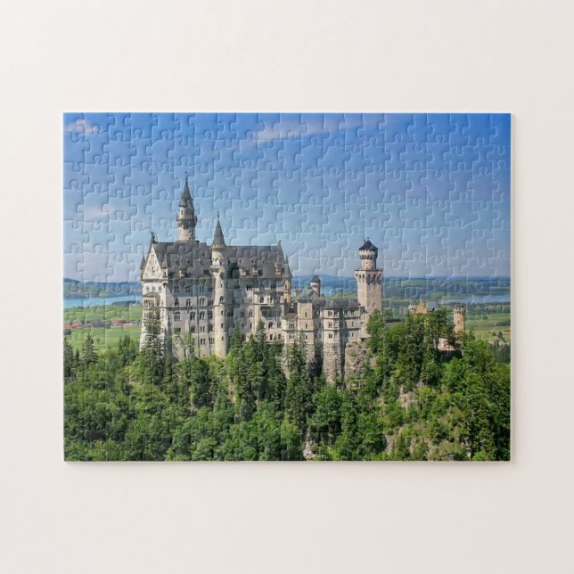 Schloss Neuschwanstein, Bayern Deutschland Puzzle (Horizontal)