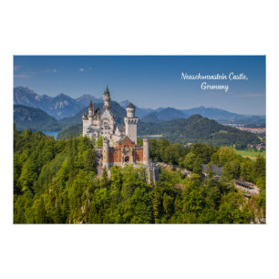 Schloss Neuschwanstein, Deutschland Bayern Poster