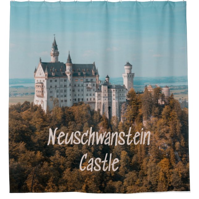 Schloss Neuschwanstein Deutschland Duschvorhang (Vorderseite)