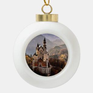 Schloss Neuschwanstein Deutschland Keramik Kugel-Ornament