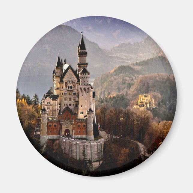 Schloss Neuschwanstein Deutschland Magnet (Vorne)