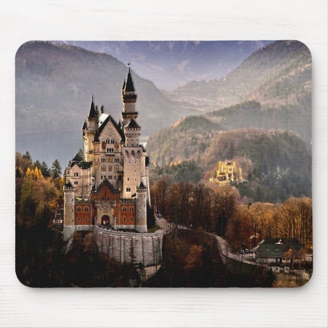 Schloss Neuschwanstein Deutschland Mousepad (Vorne)