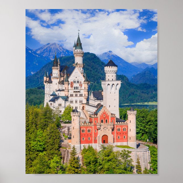 Schloss Neuschwanstein Deutschland Poster (Vorne)