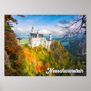 Schloss Neuschwanstein, Deutschland Poster