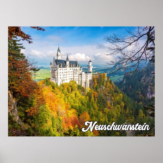 Schloss Neuschwanstein, Deutschland Poster (Vorne)