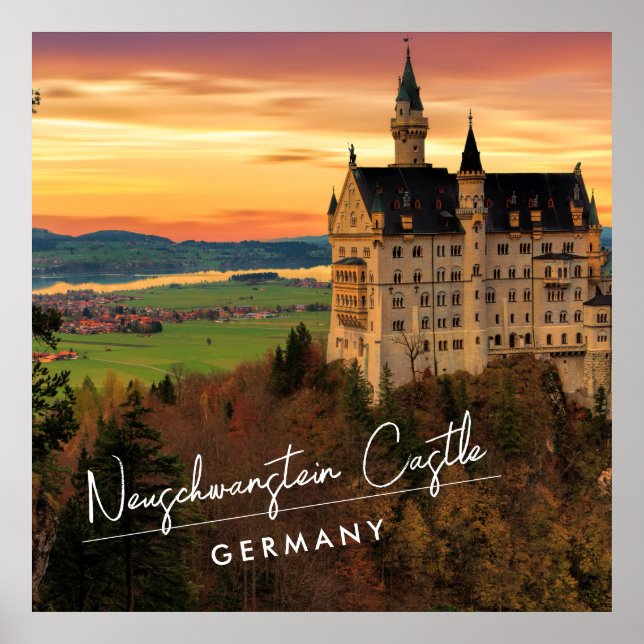 Schloss Neuschwanstein Deutschland Poster (Vorne)