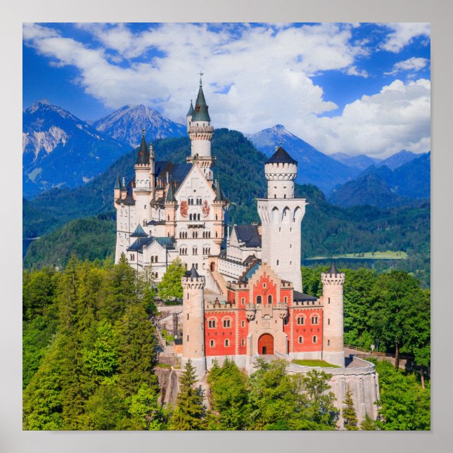 Schloss Neuschwanstein Deutschland Poster (Vorne)