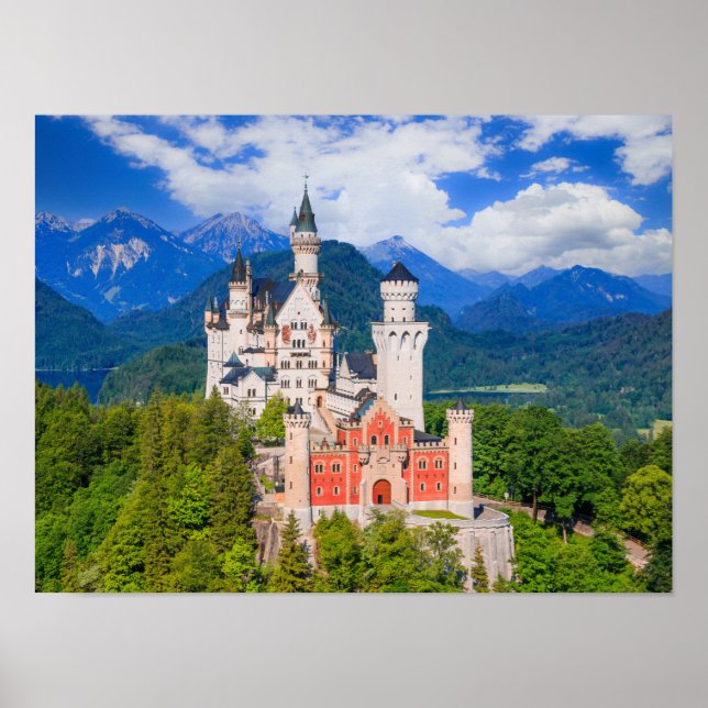 Schloss Neuschwanstein Deutschland Poster (Vorne)