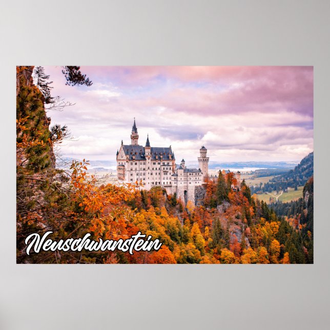 Schloss Neuschwanstein, Deutschland Poster (Vorne)