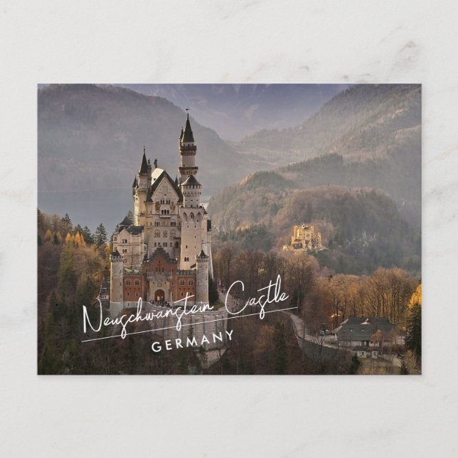 Schloss Neuschwanstein Deutschland Postkarte (Vorderseite)