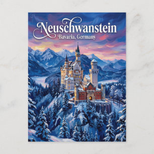 Schloss Neuschwanstein Deutschland Postkarte