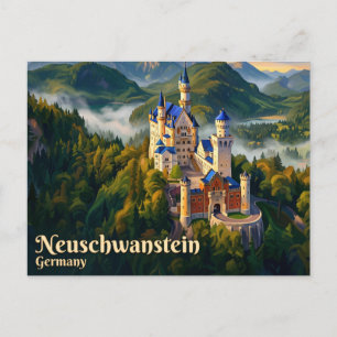 Schloss Neuschwanstein Deutschland Postkarte