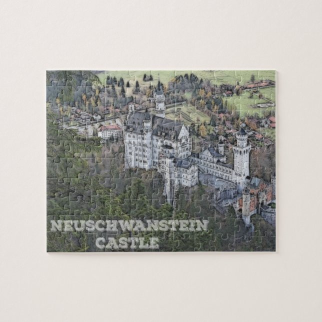 Schloss Neuschwanstein Deutschland Puzzle (Horizontal)