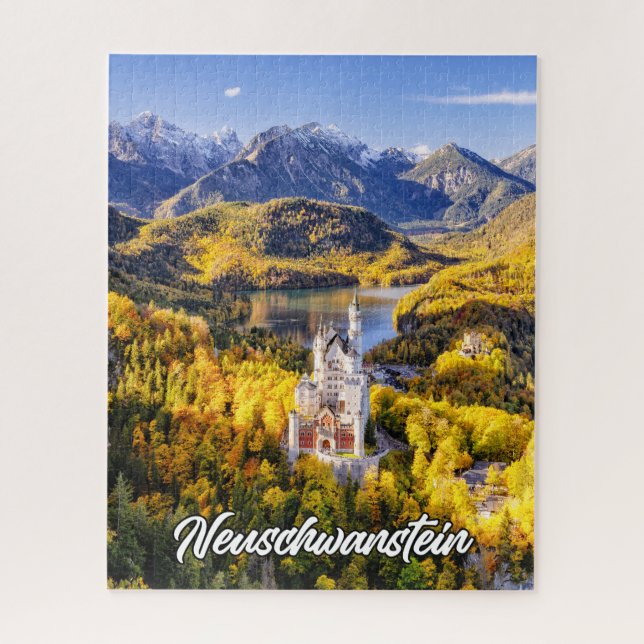 Schloss Neuschwanstein, Deutschland Puzzle (Vertikal)