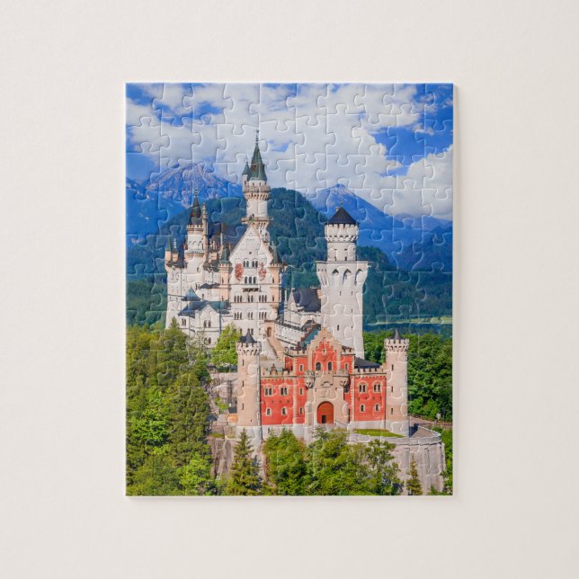 Schloss Neuschwanstein Deutschland Puzzle (Vertikal)