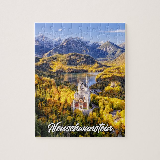 Schloss Neuschwanstein, Deutschland Puzzle (Vertikal)
