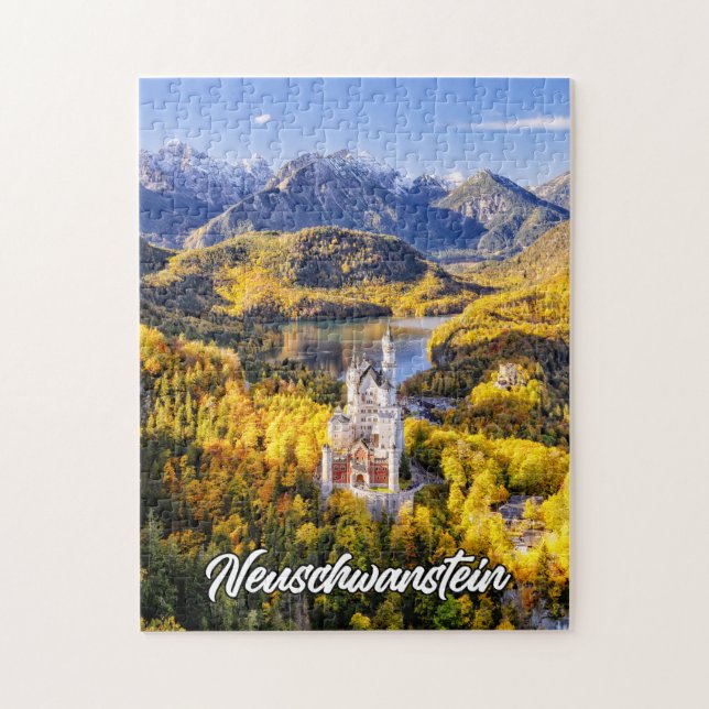 Schloss Neuschwanstein, Deutschland Puzzle (Vertikal)
