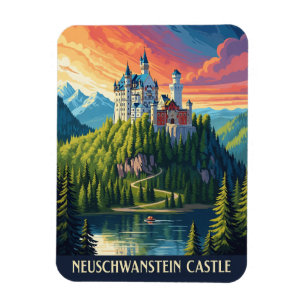 Schloss Neuschwanstein Deutschland Reisen Magnet
