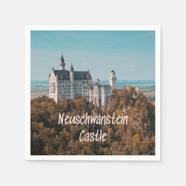 Schloss Neuschwanstein Deutschland Serviette (Vorderseite)
