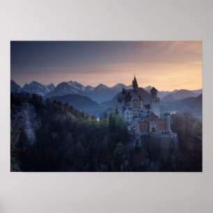Schloss Neuschwanstein, erbaut Ende des 19. Jahrhu Poster