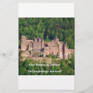 Schloss Neuschwanstein Frankfurt & Deutscher Kurs Briefpapier