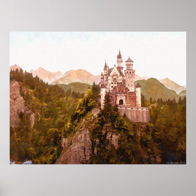 Schloss Neuschwanstein II Poster (Vorne)