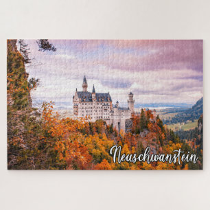 Schloss Neuschwanstein im Herbst Puzzle