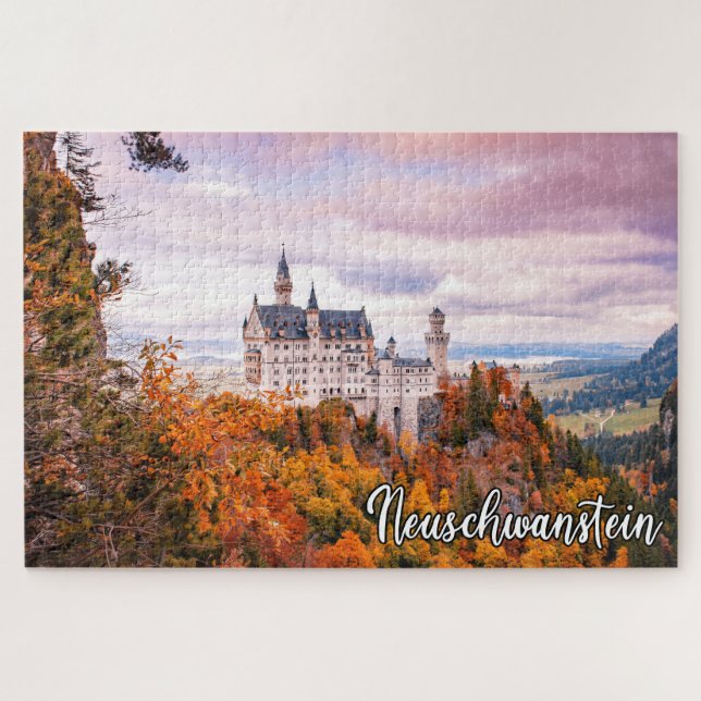 Schloss Neuschwanstein im Herbst Puzzle (Horizontal)