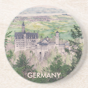 Schloss Neuschwanstein in Deutschland Getränkeuntersetzer