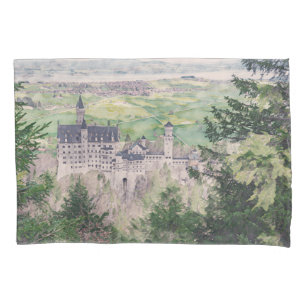 Schloss Neuschwanstein in Deutschland Kissenbezug