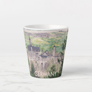 Schloss Neuschwanstein in Deutschland Milchtasse