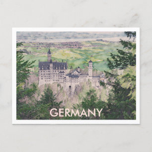 Schloss Neuschwanstein in Deutschland Postkarte