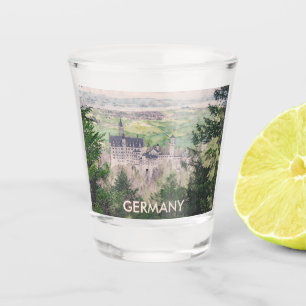 Schloss Neuschwanstein in Deutschland Schnapsglas
