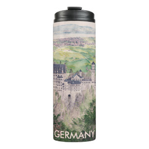 Schloss Neuschwanstein in Deutschland Thermosbecher