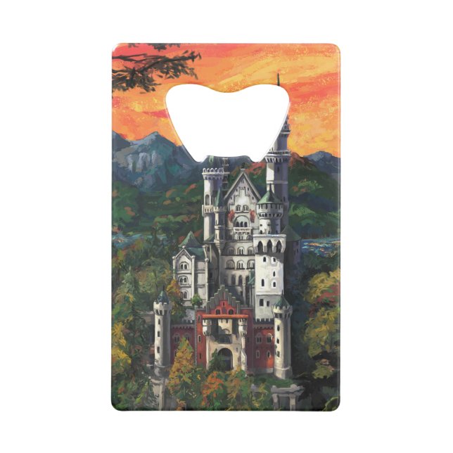 Schloss Neuschwanstein Kreditkartenflaschenöffner (Rückseite)