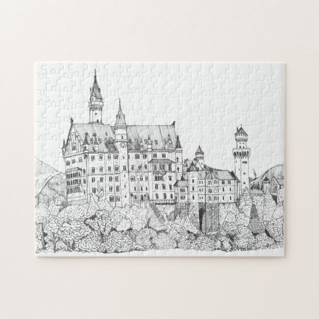 Schloss Neuschwanstein Kunstmuseum Puzzle (Horizontal)