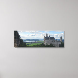 Schloss Neuschwanstein Leinwand-Panorama Leinwanddruck